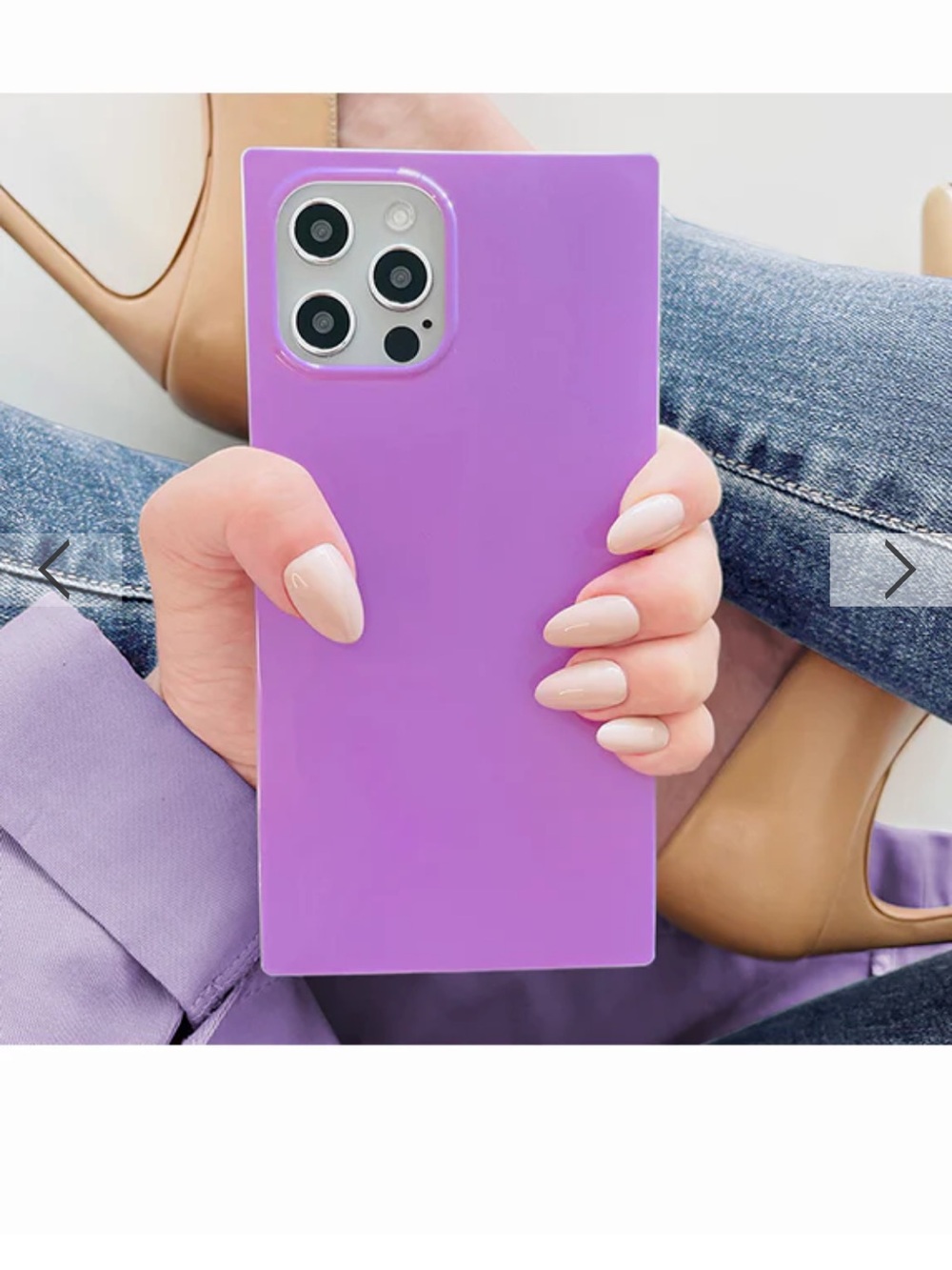 Brand New Flaunt Square Lavender iPhone 13 Pro Phone Case